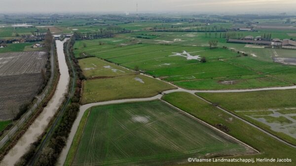dronebeeld Machuitbeek en omgeving ©Vlaamse Landmaatschappij, Herlinde Jacobs